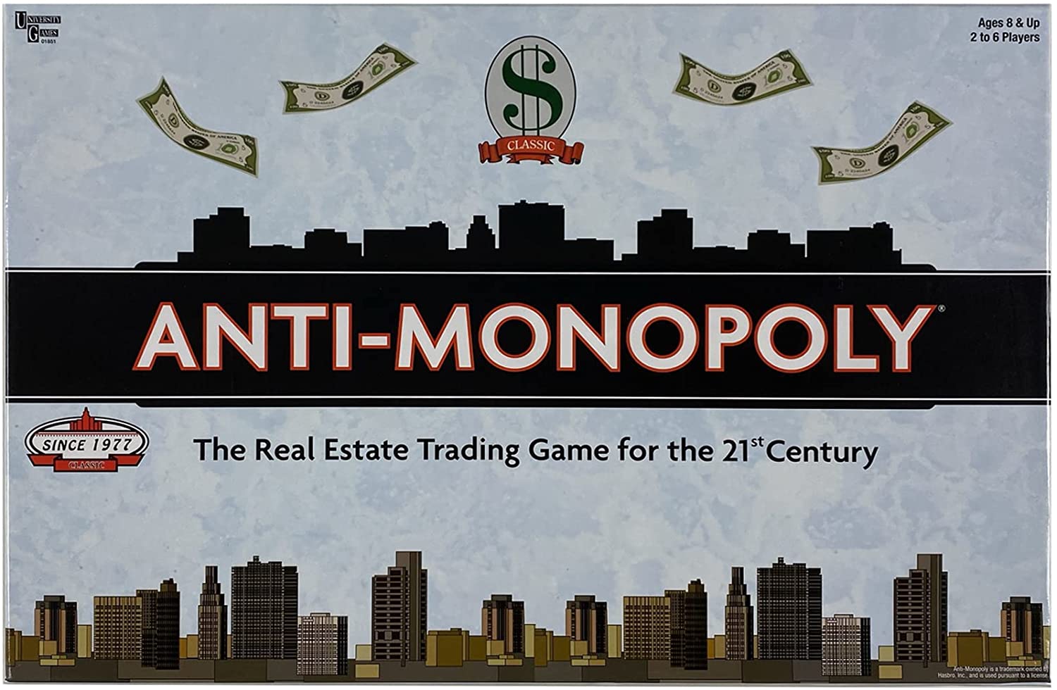 Anti-Monopoly Board Game