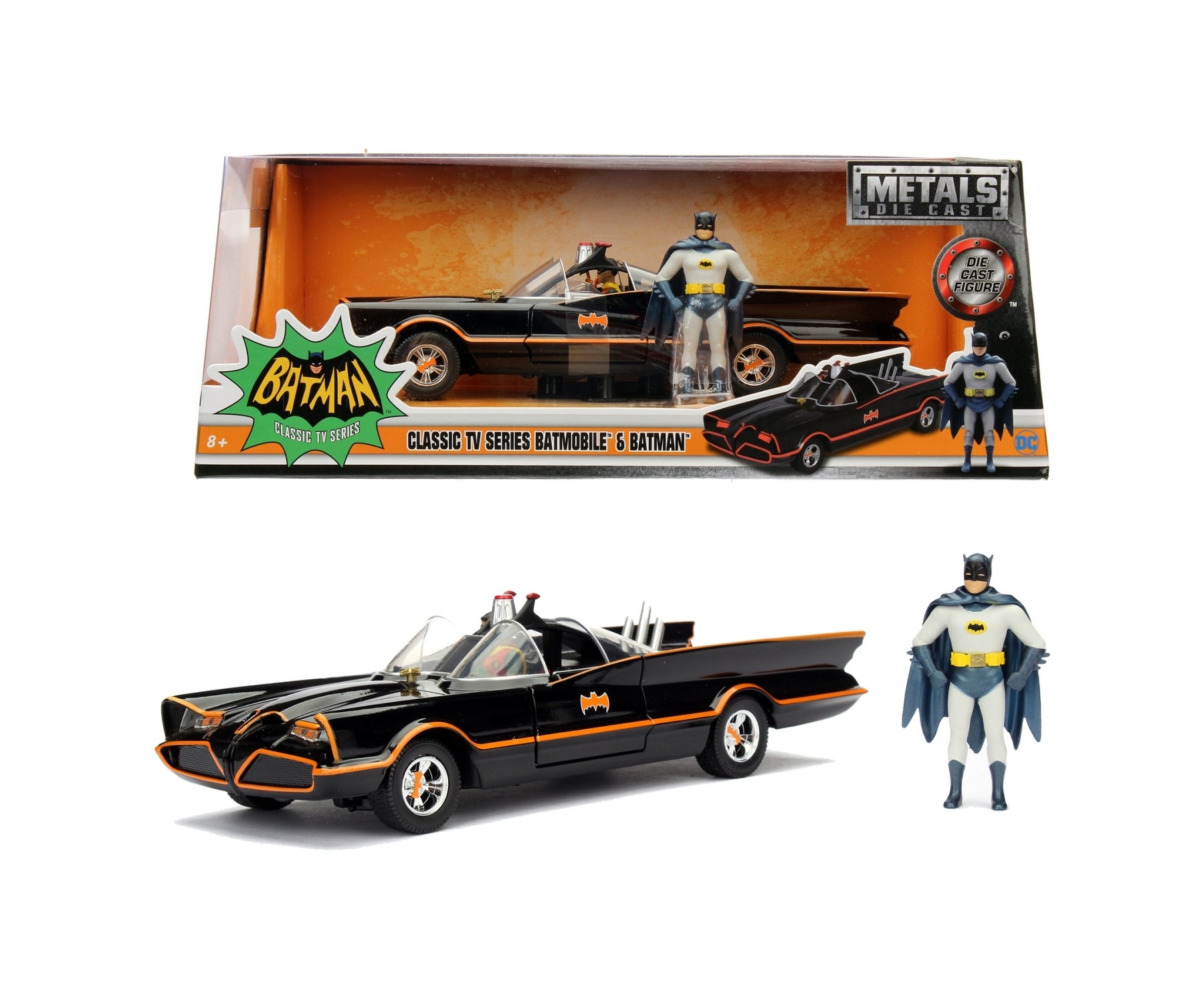 Jada 1966 Batman & Batmobile 1:24 Scale Die Cast