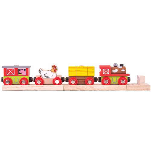Big Jigs Farmyard Train For Wooden Train Set