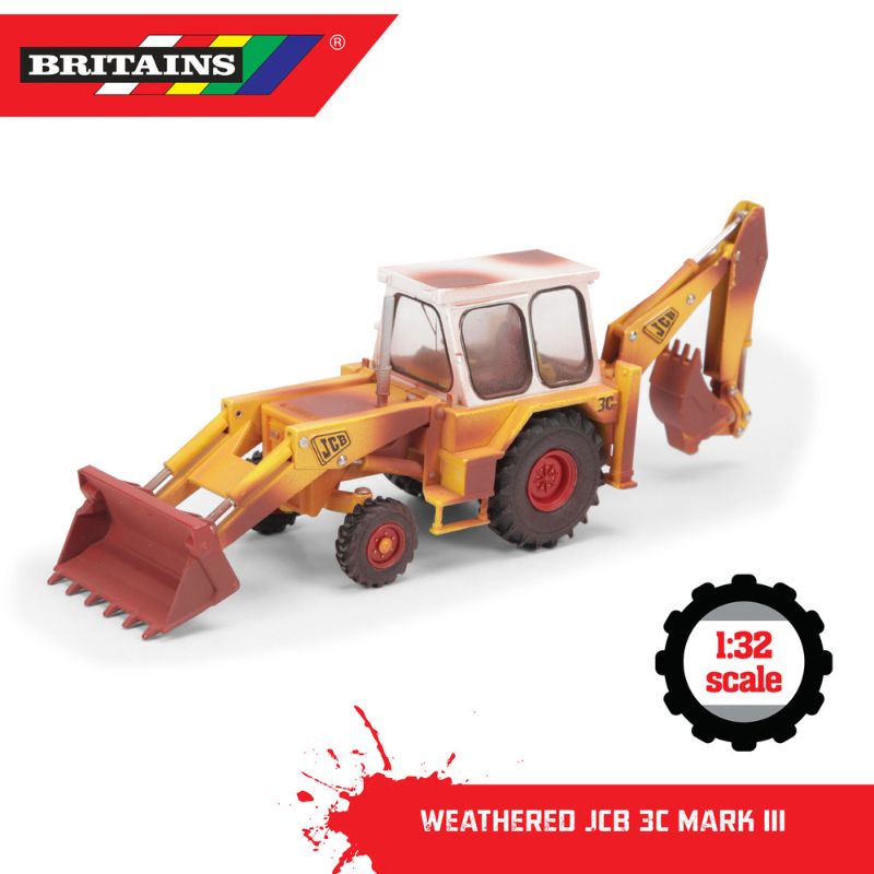 Britains Weathered JCB 3C Mk3