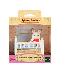 Sylvanian Families Chocolate Rabbit Baby Set