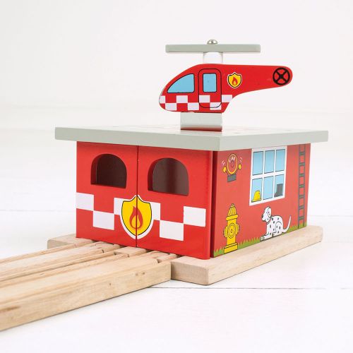 Big Jigs Fire Station Shed for Wooden Set