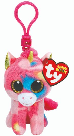 TY Fantasia Unicorn Boo Key Clip