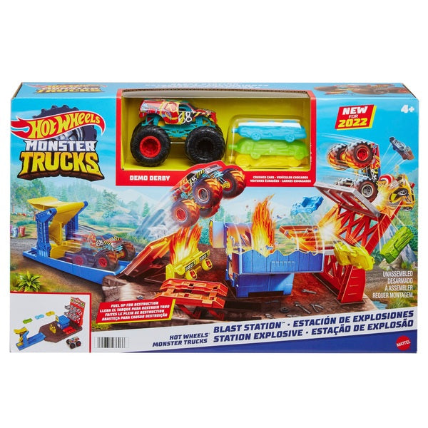 Hot Wheels Monster Truck Blast Station Set