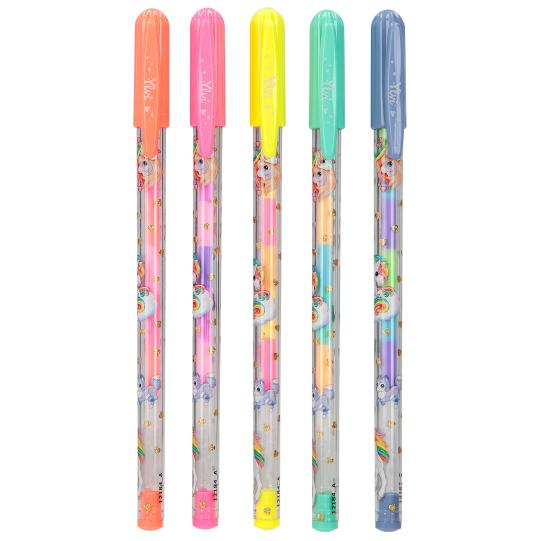 Ylvi Gel Pen Set 5 Rainbow Colours