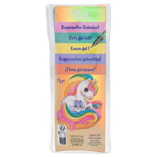 Ylvi Gel Pen Set 5 Rainbow Colours