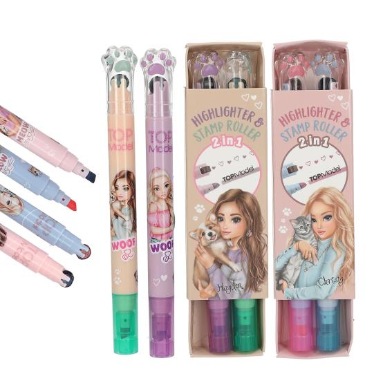 TOPModel Highlighter and stamp roller