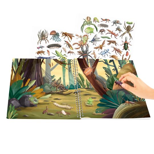 Stickerworld Explorer with embossed stickers