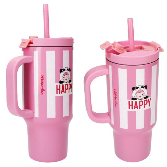 PENfection To Go Cup With Straw HAPPY