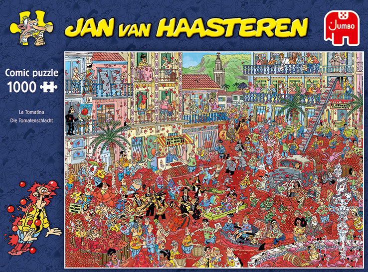 Jan Van Haasteren La Tomatina Jigsaw Puzzle