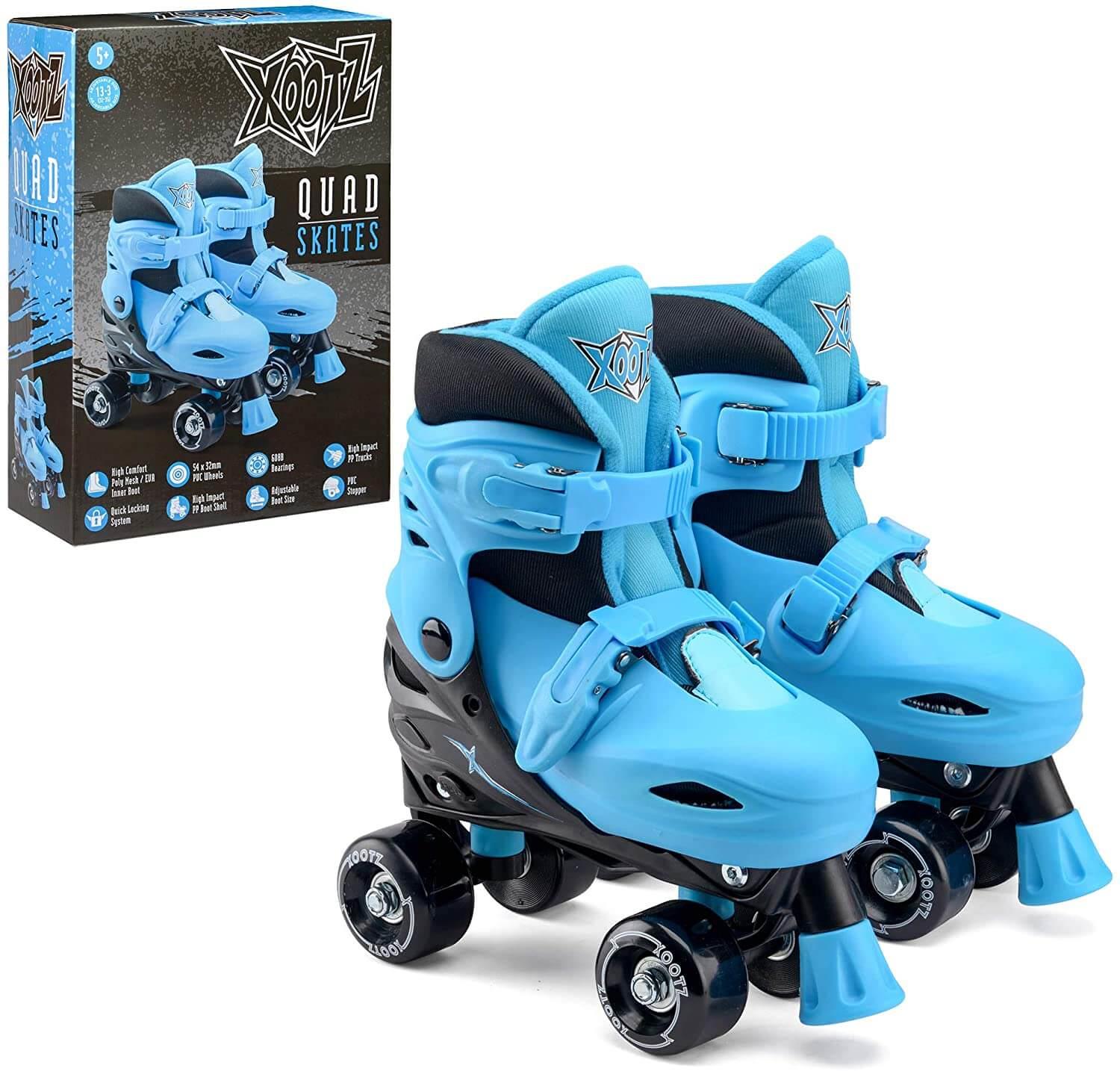 Xootz Quad Skates Blue 13-3 (32-35)