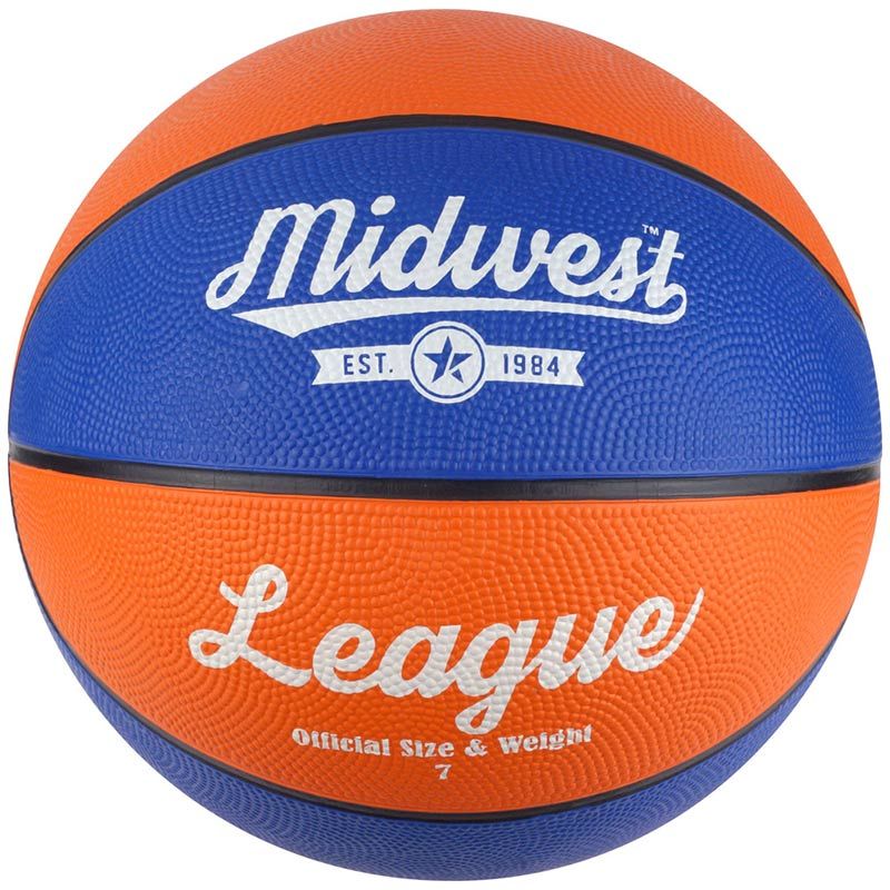 Midwest League Basketball Orange/Blue Size 7