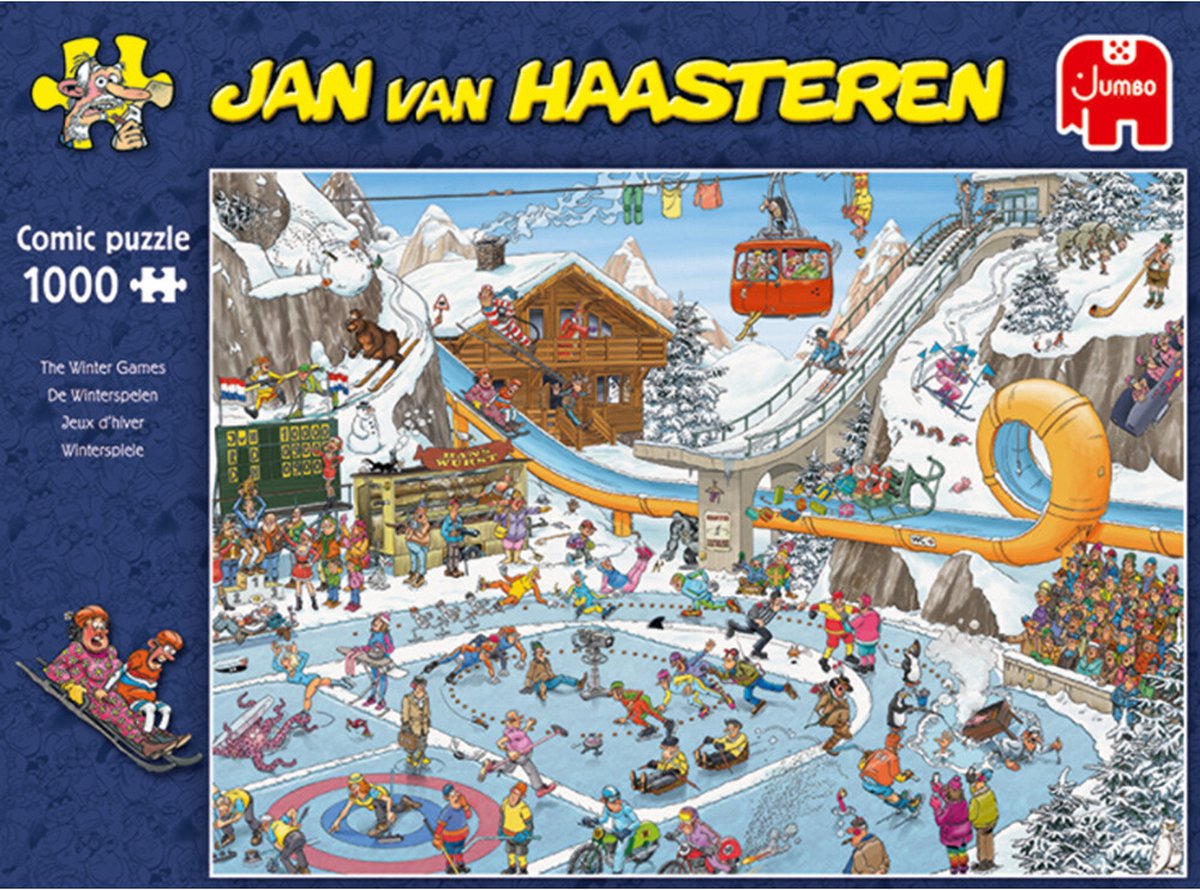 Jan Van Haasteren Winter Games Jigsaw Puzzle