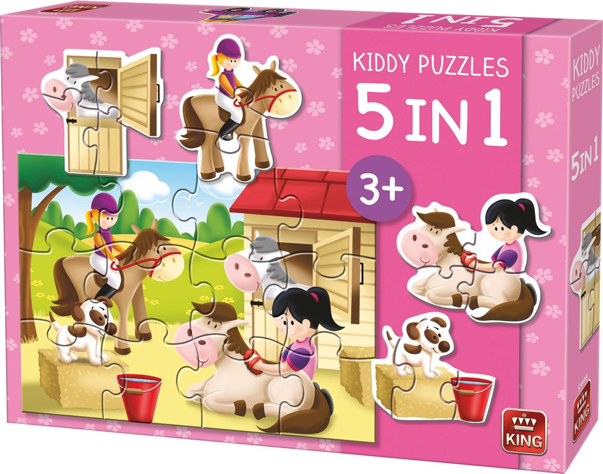 King 5 In 1 Puzzle Kiddy Horse