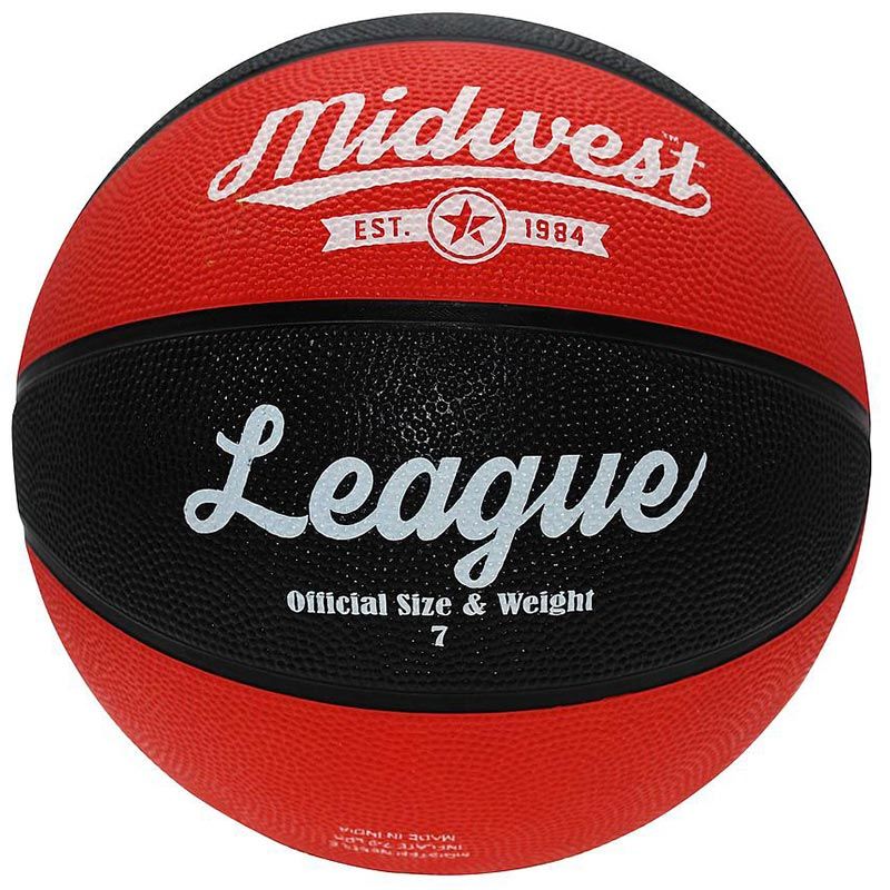 Midwest League Basketball Black/Red Size 7