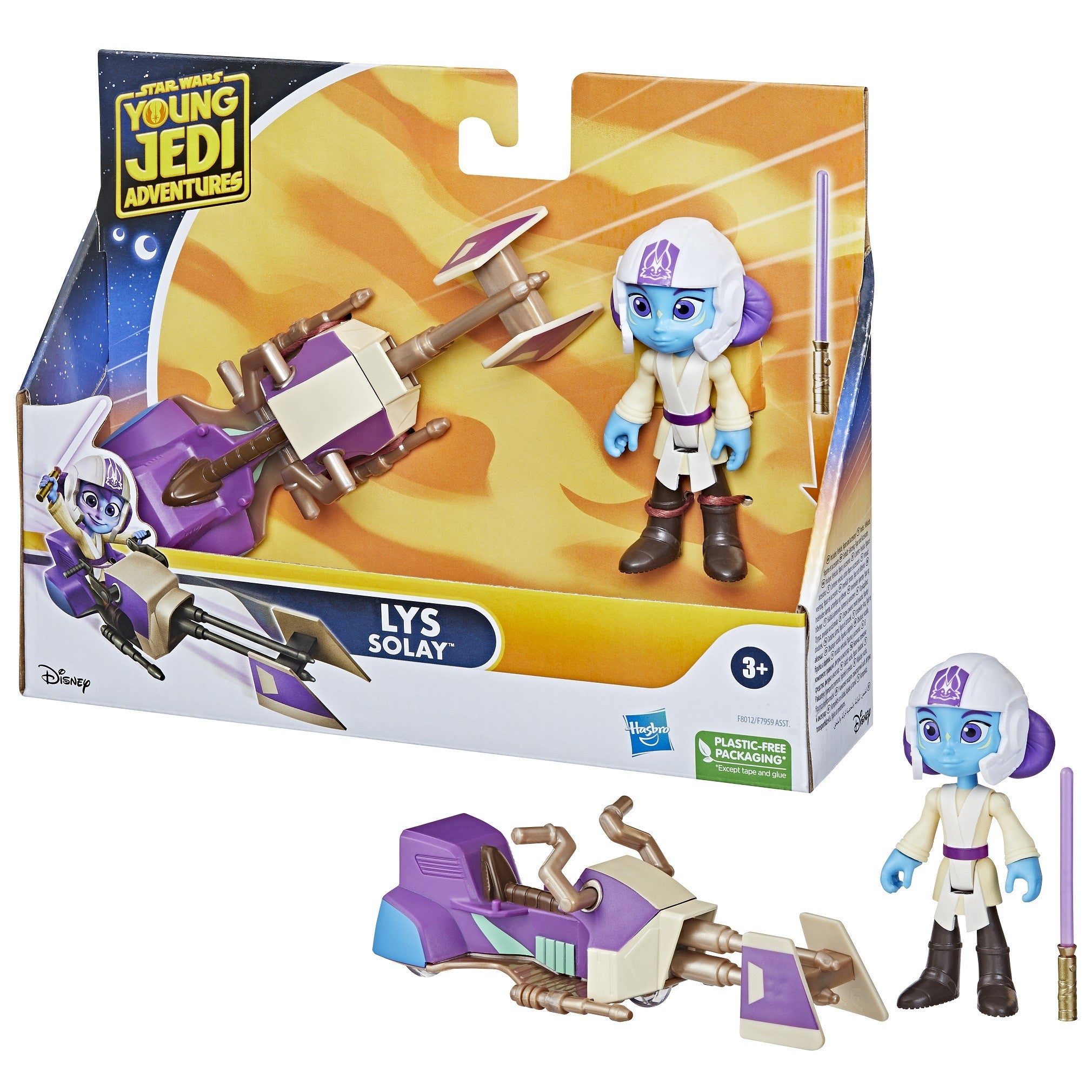 Young Jedi Adventures Lys Solay Figure & Vehicle