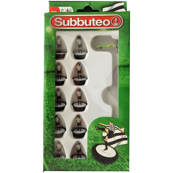 Subbuteo Black / White Stripes Football Team