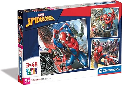 Clementoni Spider-Man 3x48 Pce Jigsaw Puzzle