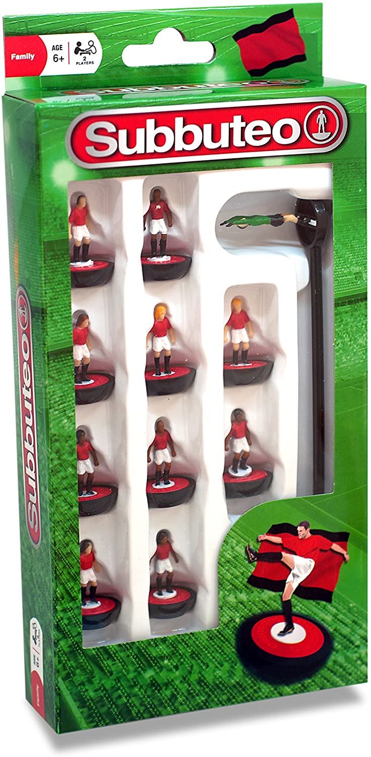 Subbuteo Red / White / Black Football Team