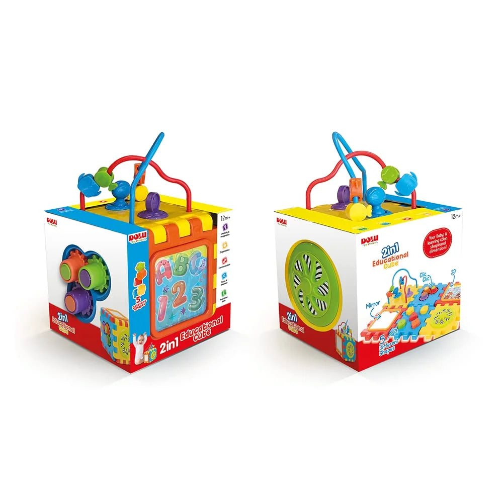 2 in 1 Educational Cube & Puzzle