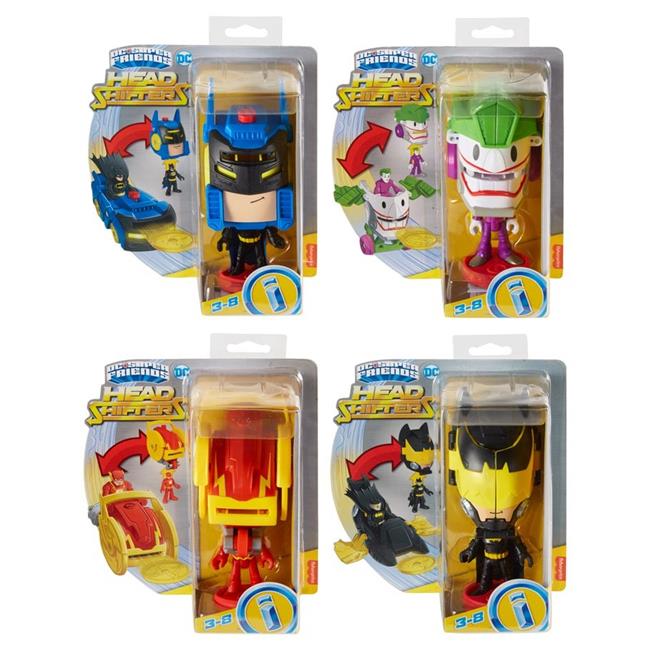 DC Super Hero Friends Head Shifters assorted
