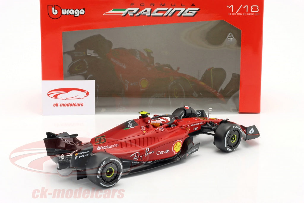 Bburago Ferrari F1-75 Sian 2022 1:18 Scale