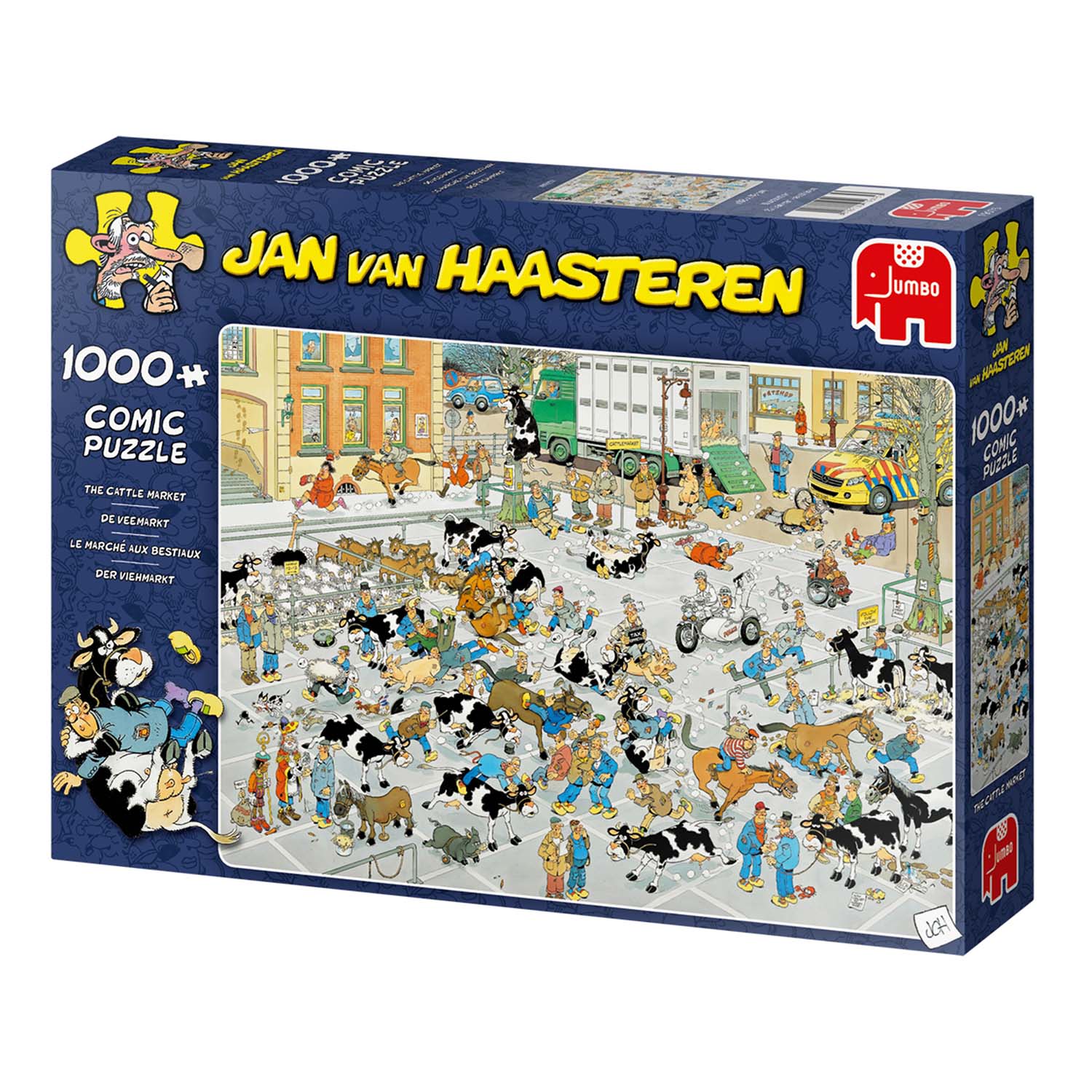 Jan Van Haasteren Cattle Market Jigsaw Puzzle
