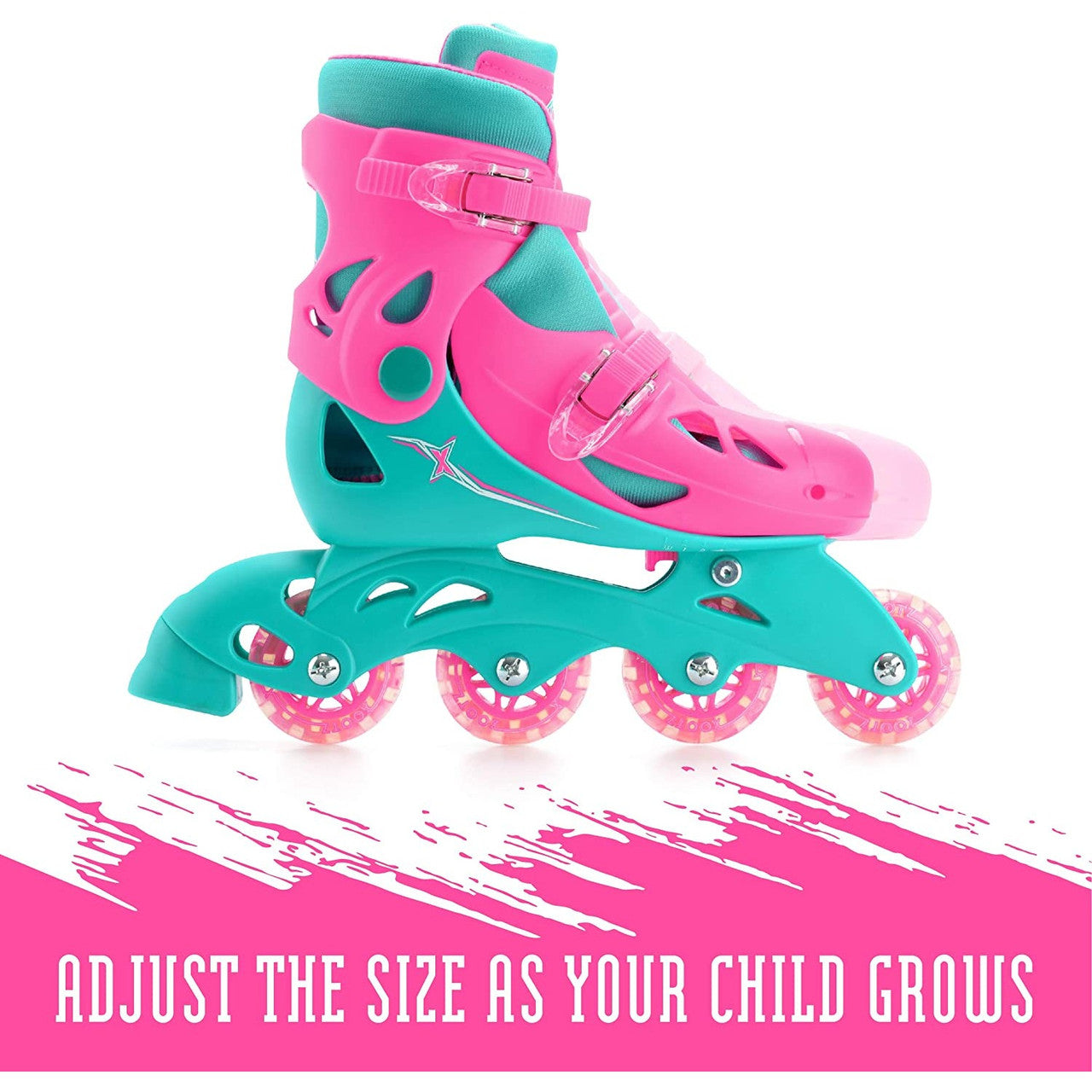 Xootz Quad Inline Pink 13-3 (32-35)