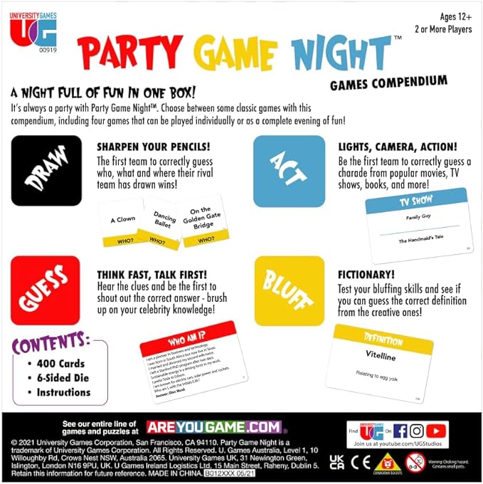 Party Game Night Games Compendium