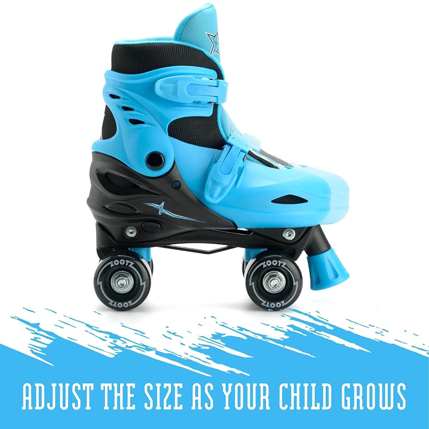 Xootz Quad Skates Blue 13-3 (32-35)