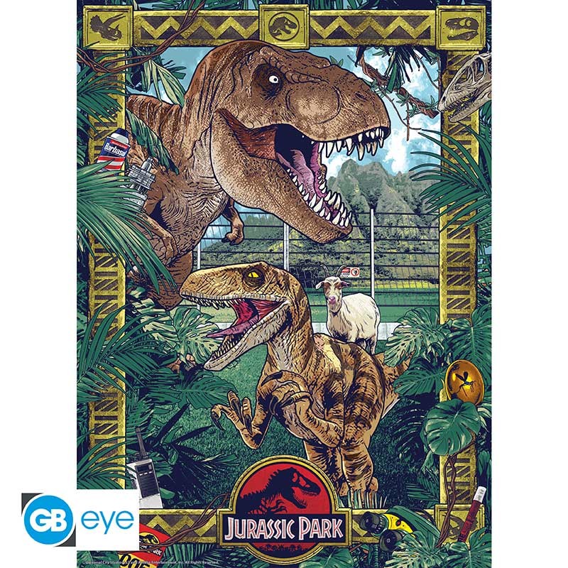 Jurrasic Park Poster 2 Pack 52x38cm