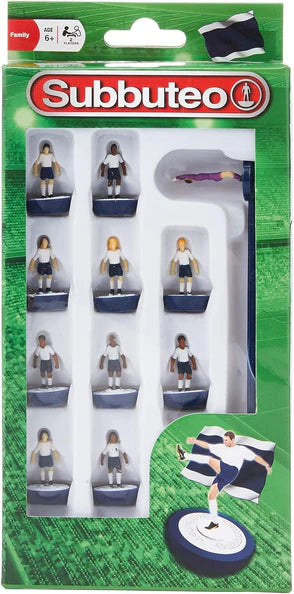 Subbuteo White / Blue Football Team