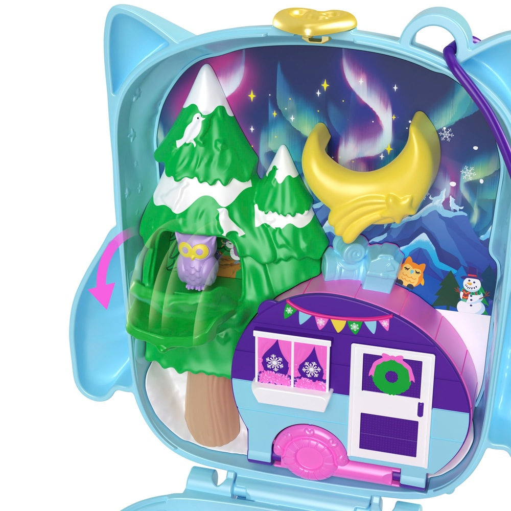 Polly Pocket Pyjama Party Sleepover Owl Compact