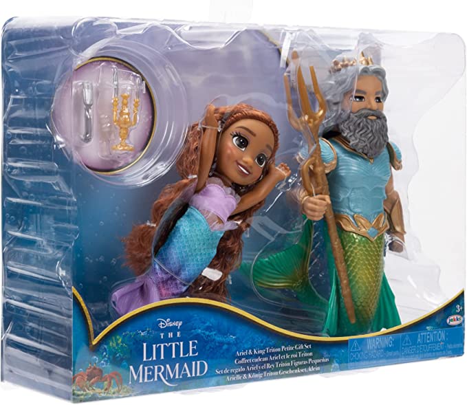 The Little Mermaid Ariel and Triton 6" Set