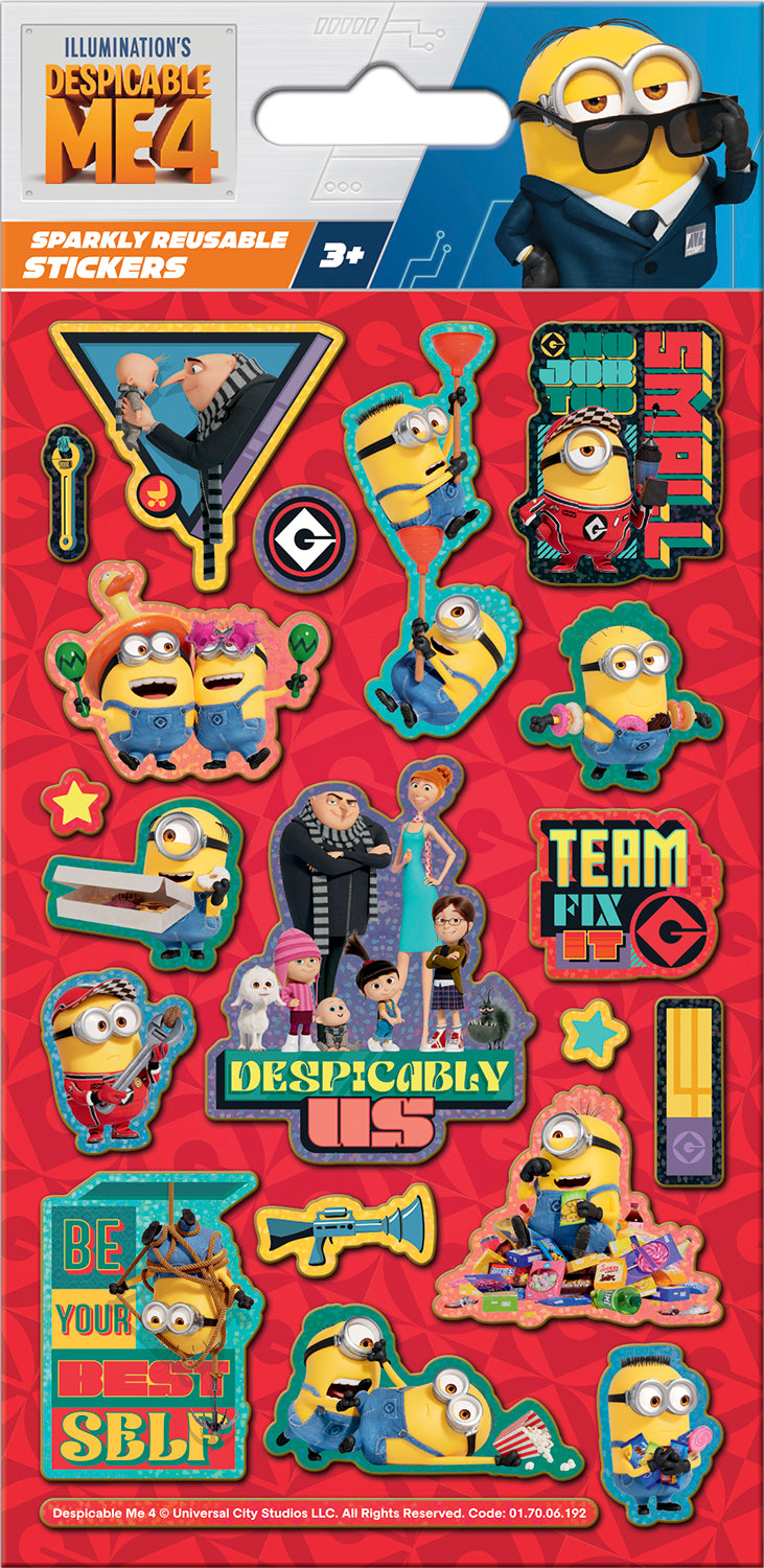 Despicable Me 4 Foil Stickers