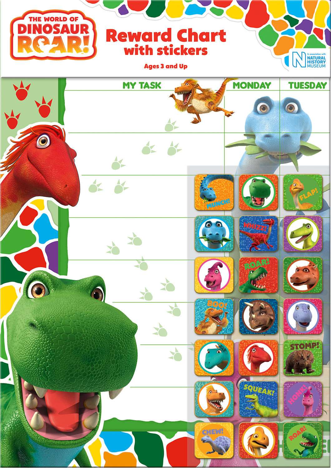 Dinosaur Roar Reward Chart & Stickers