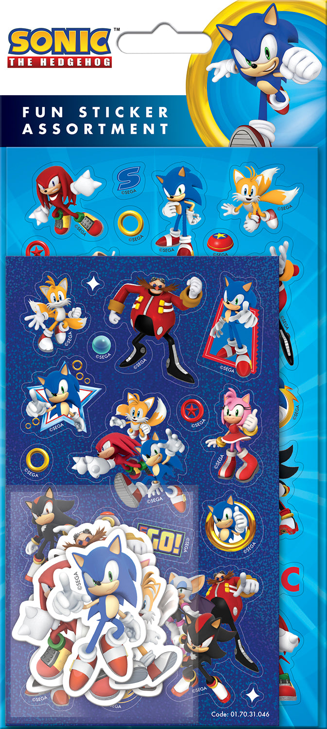 Sonic the Hedgehog Fun Sticker Assortment Pack