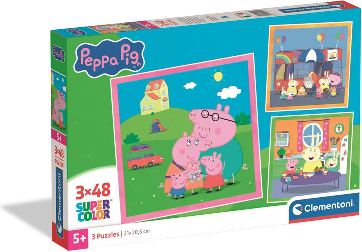 Clementoni Peppa Pig 3x48 Piece Puzzle