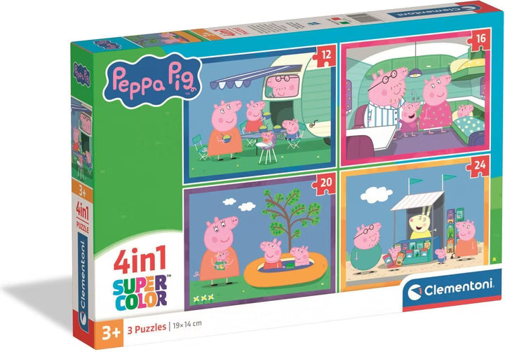 Clementoni Peppa Pig 4 in 1 Puzzle