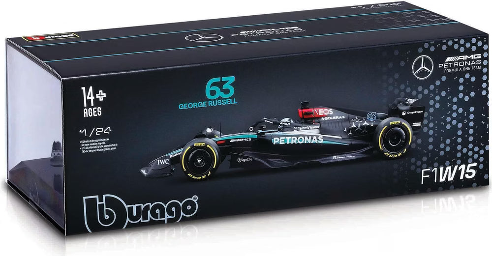 Bburago Mercedes AMG W15 2025 Russell 1:24 Sale Die Cast Model