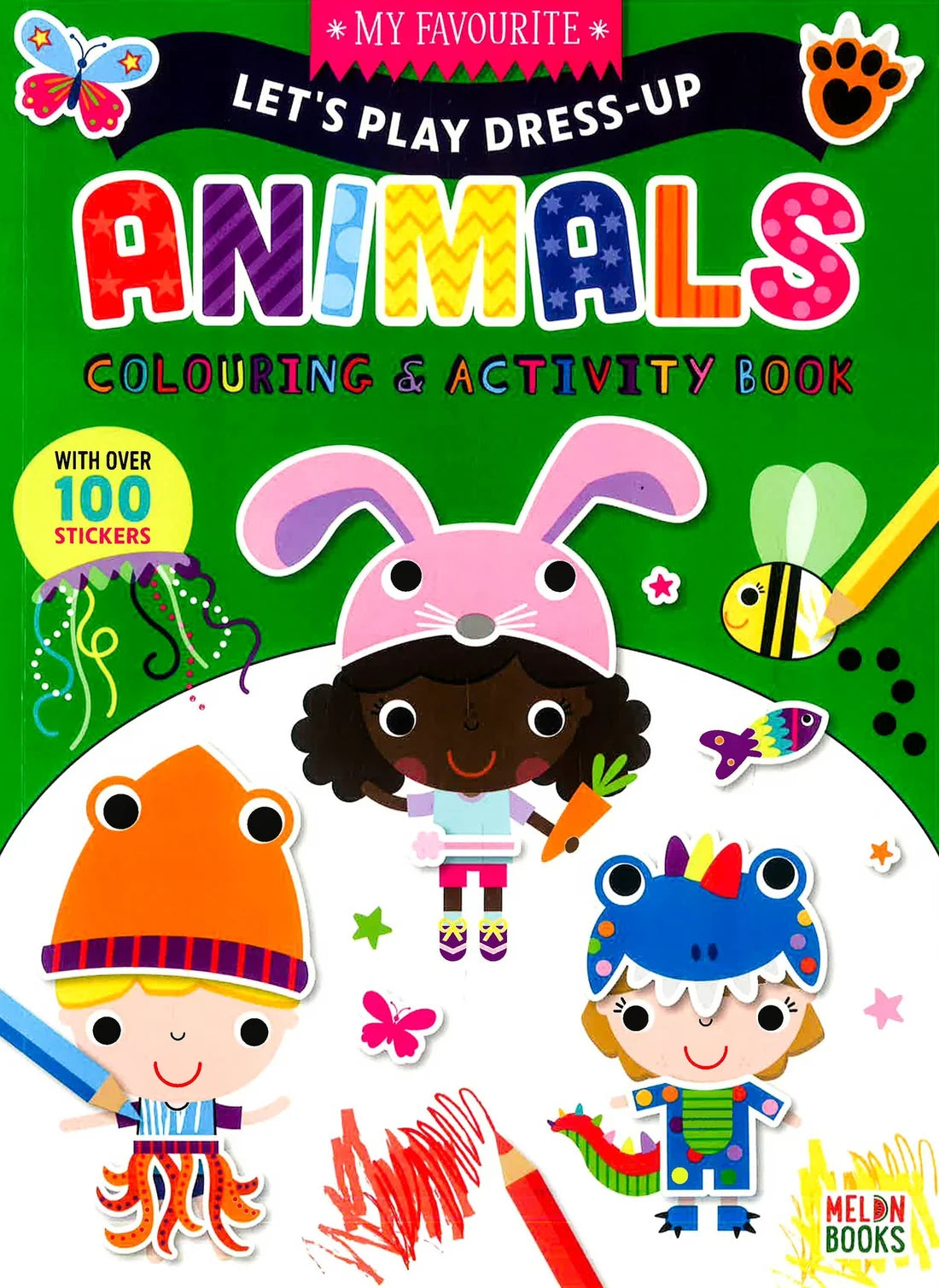 Lets Play Dress-Up Animals Colouring Activity Book
