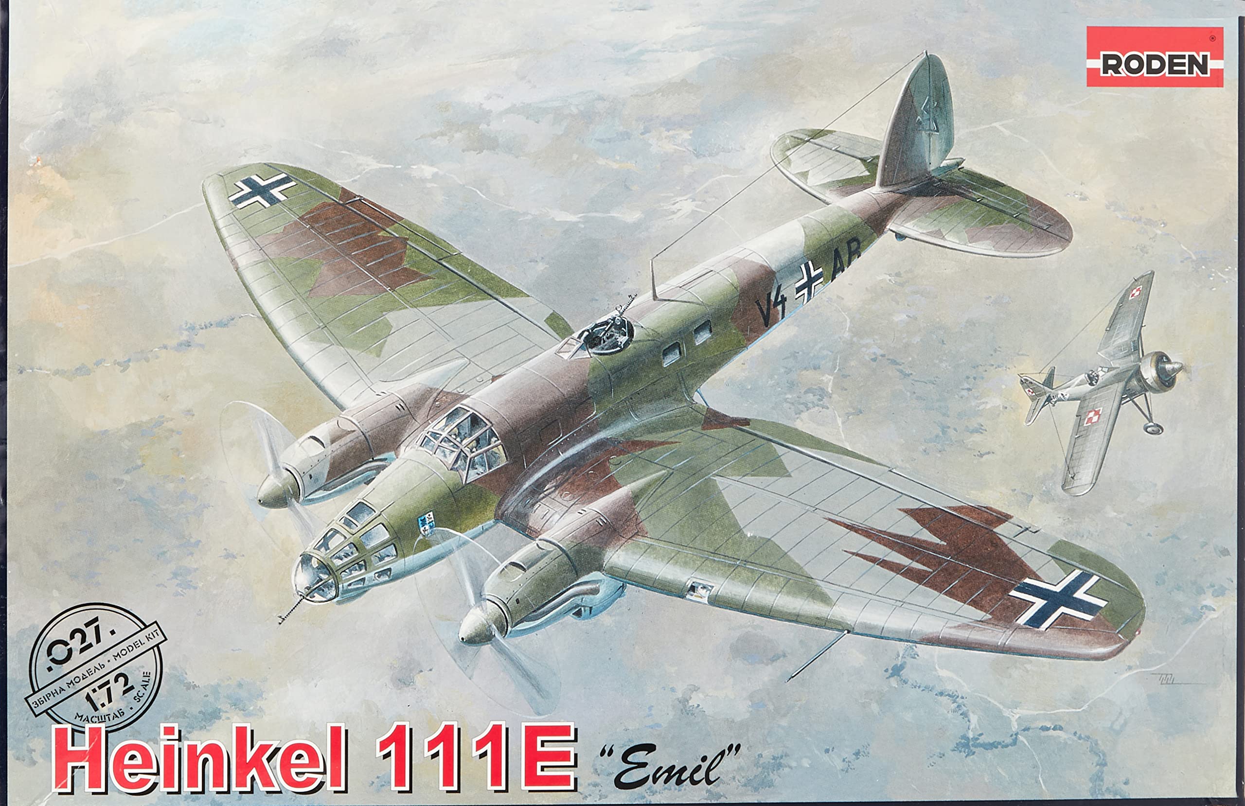 Roden Heinkel 111E 1:72 Scale Model Kit
