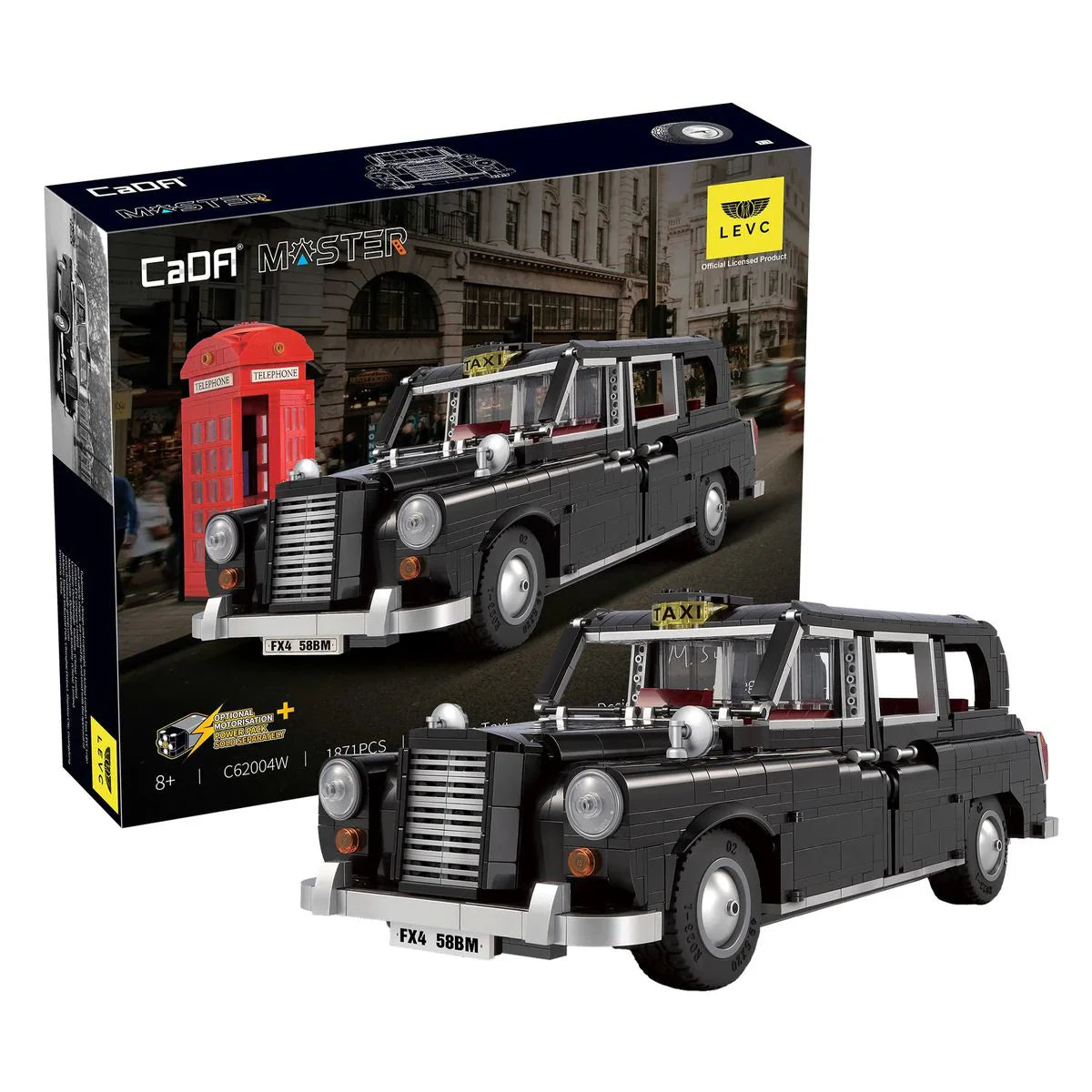 Cada LEVC London Taxi 1871 Piece Construction Set