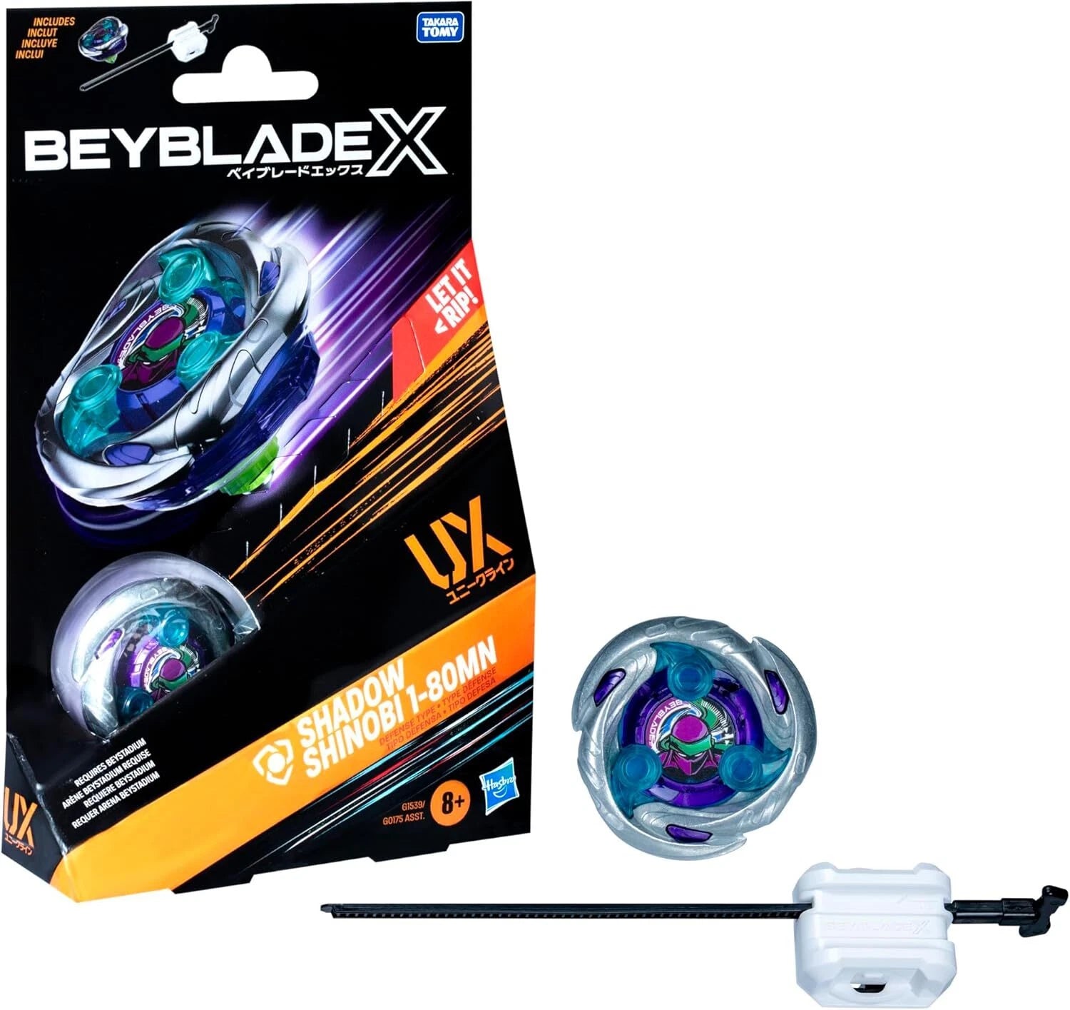 Beyblade X Shadow Shinobi 1-80MN Defence Type