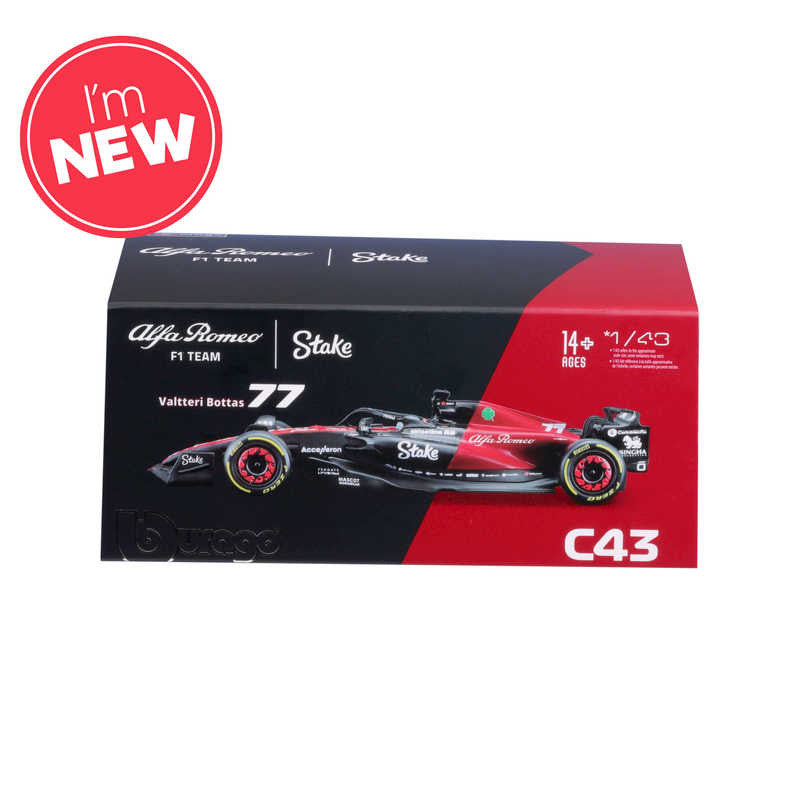 Bburago F1 1:43 Alfa Romeo F1 Team Stake Bottas