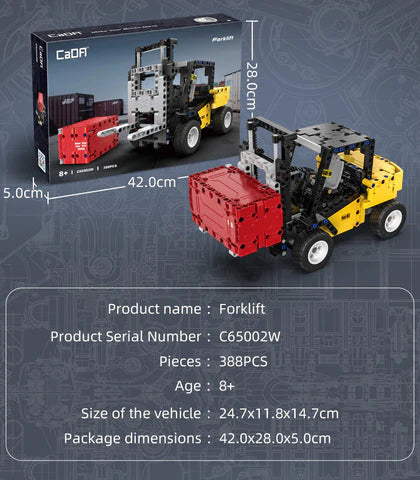 Cada Fork Lift 388 Piece Construction Set