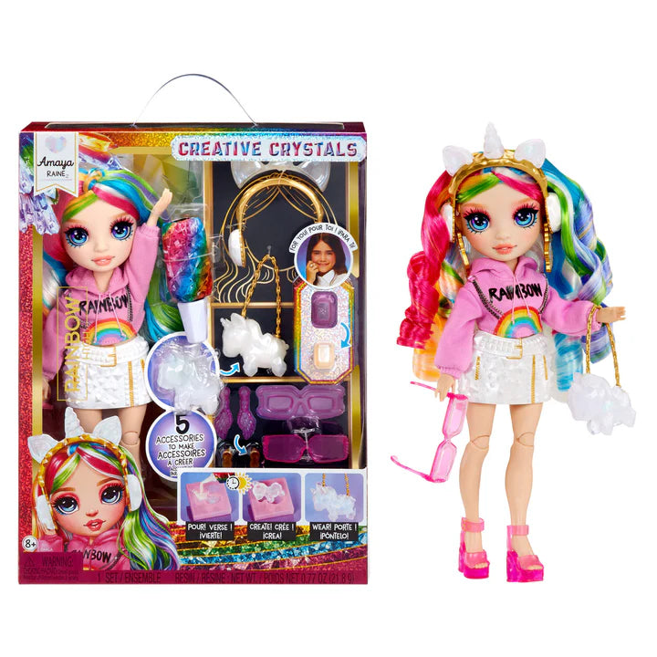 Rainbow High Creative Crystals Amaya Raine Fashion Doll