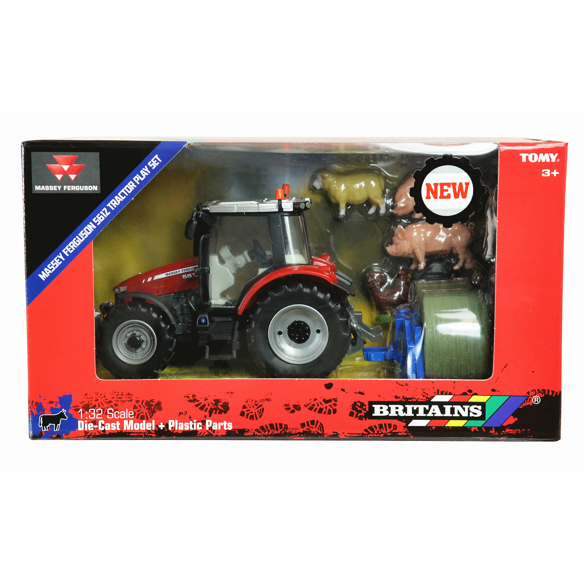 Britains Massey Fergusun 5612 Tractor Playset