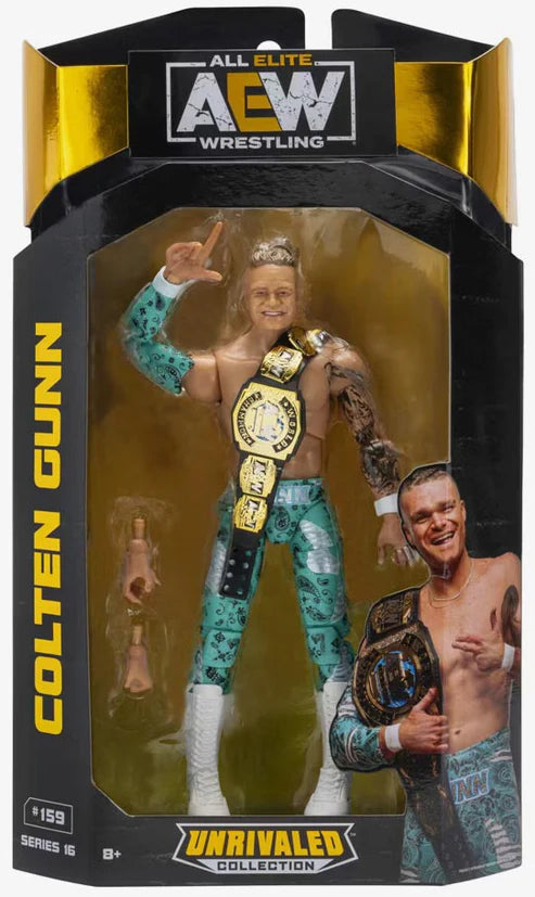 AEW Unrivaled Colton Gunn #159 Series 16 Figure