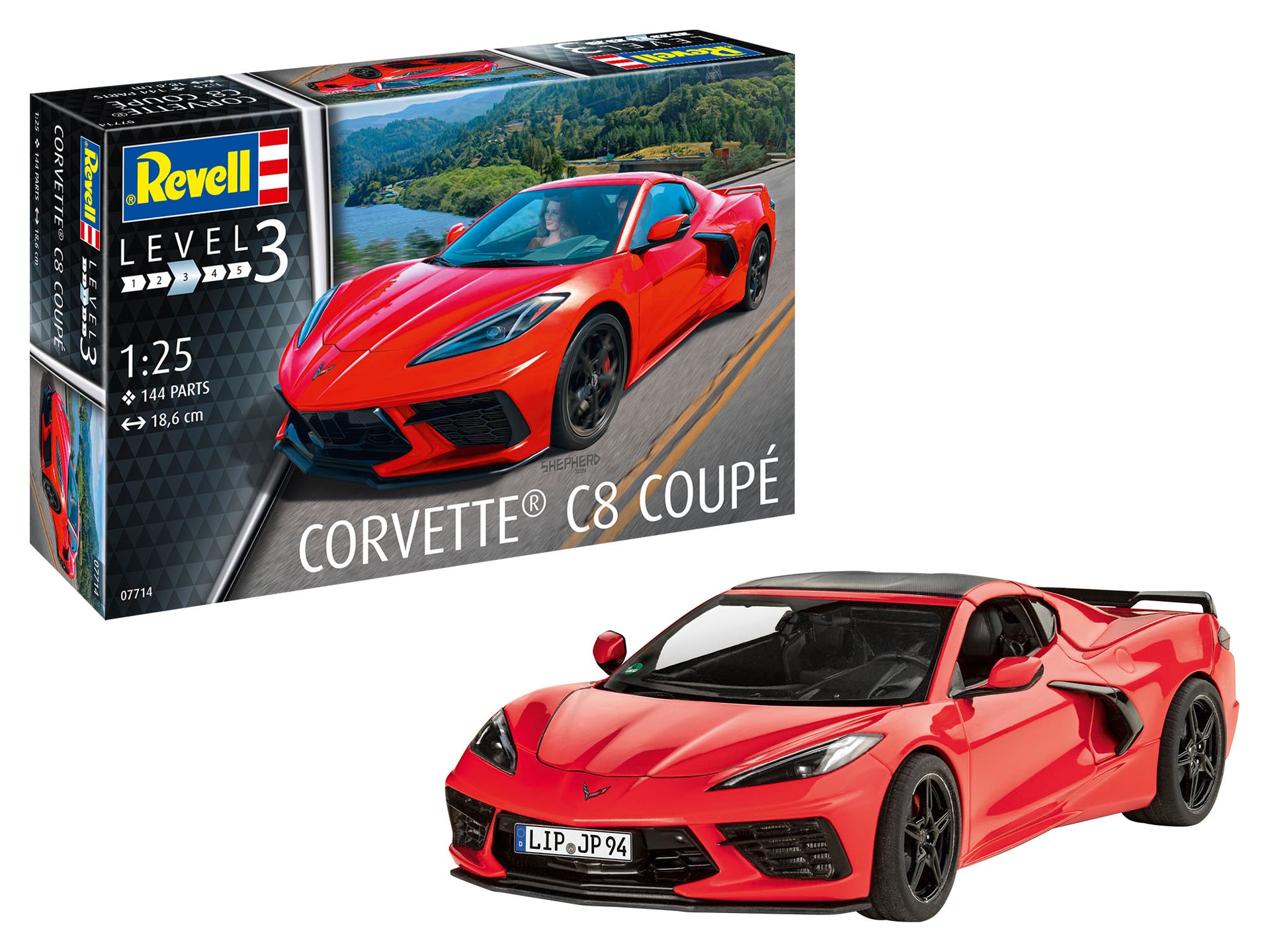 Revell Corvette C8 Coupe 1:25 Scale Model Kit